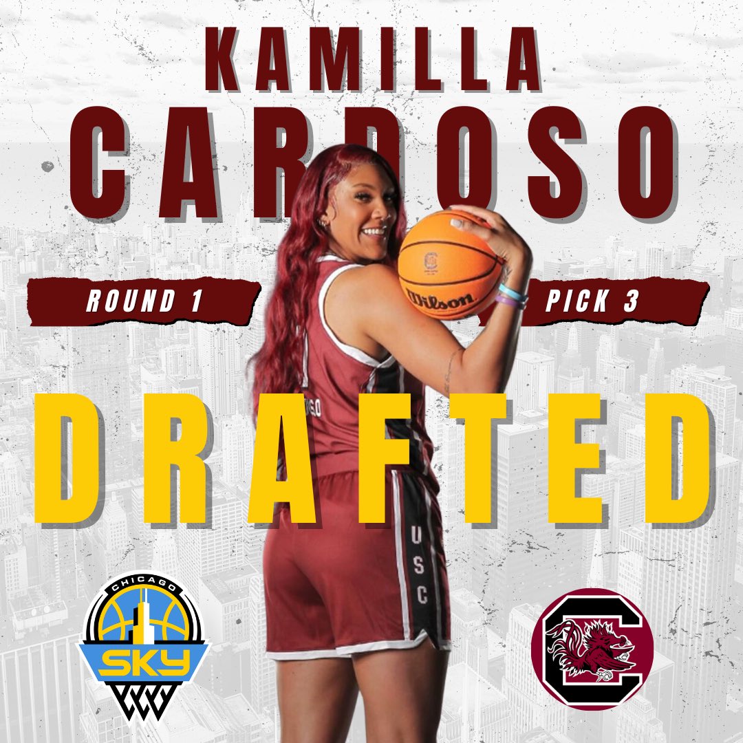 CLAmktg's tweet photo. 24’ SEC Defensive Player of the Year ✅
24’ National Champion ✅
24’ WNBA Draft Pick ✅

Congratulations @Kamillascsilva ⭐️ #Gamecocks #WNBADraft https://t.co/SgnU8UDUfZ