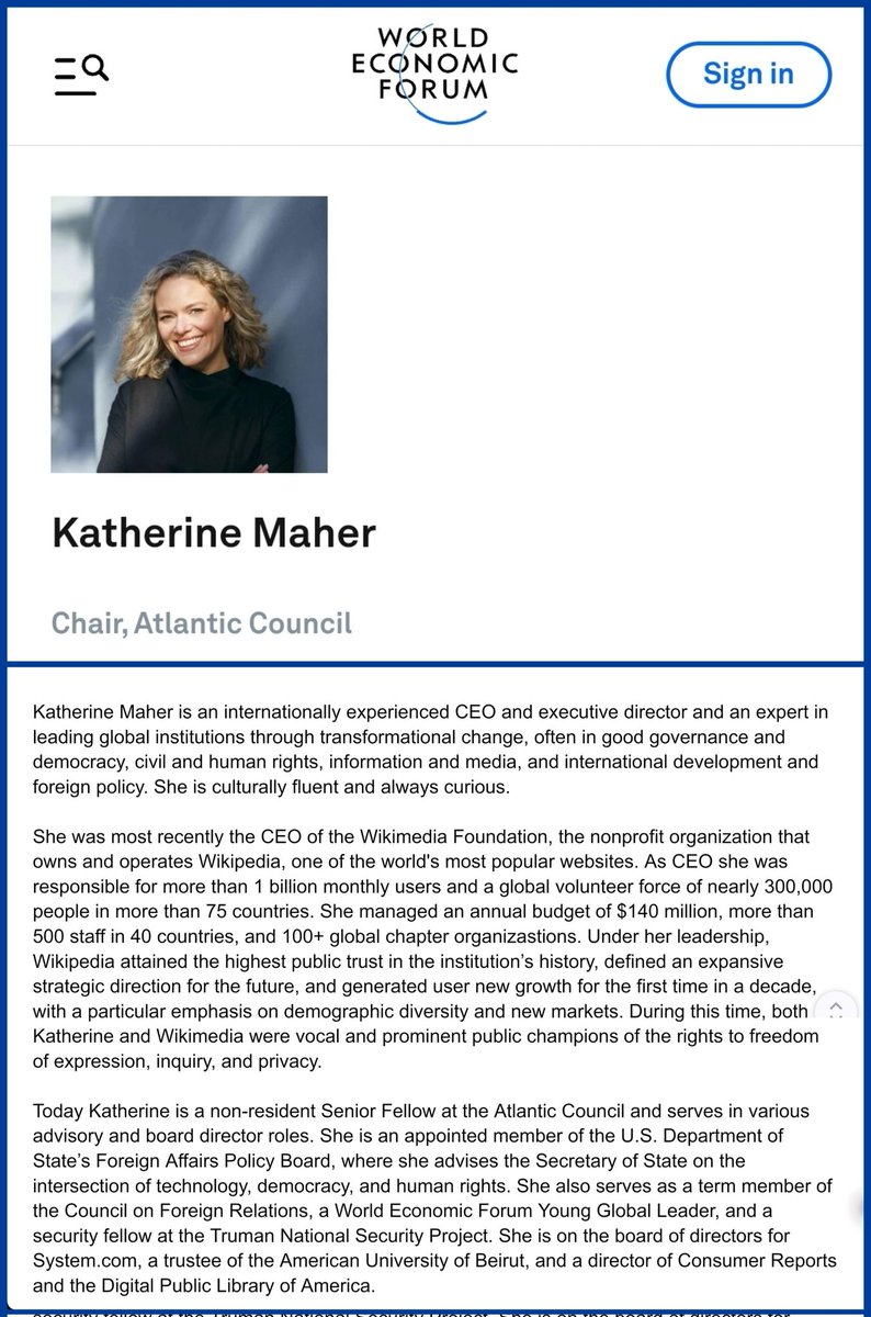 NPR's new CEO is everything you'd expect...

Not a penny of our tax dollars should be going to fund them, or to fund grants given to them. 

#DefundNPR #KatherineMaher #WorldEconomicForum #WEF #YoungGlobalLeader @NPR