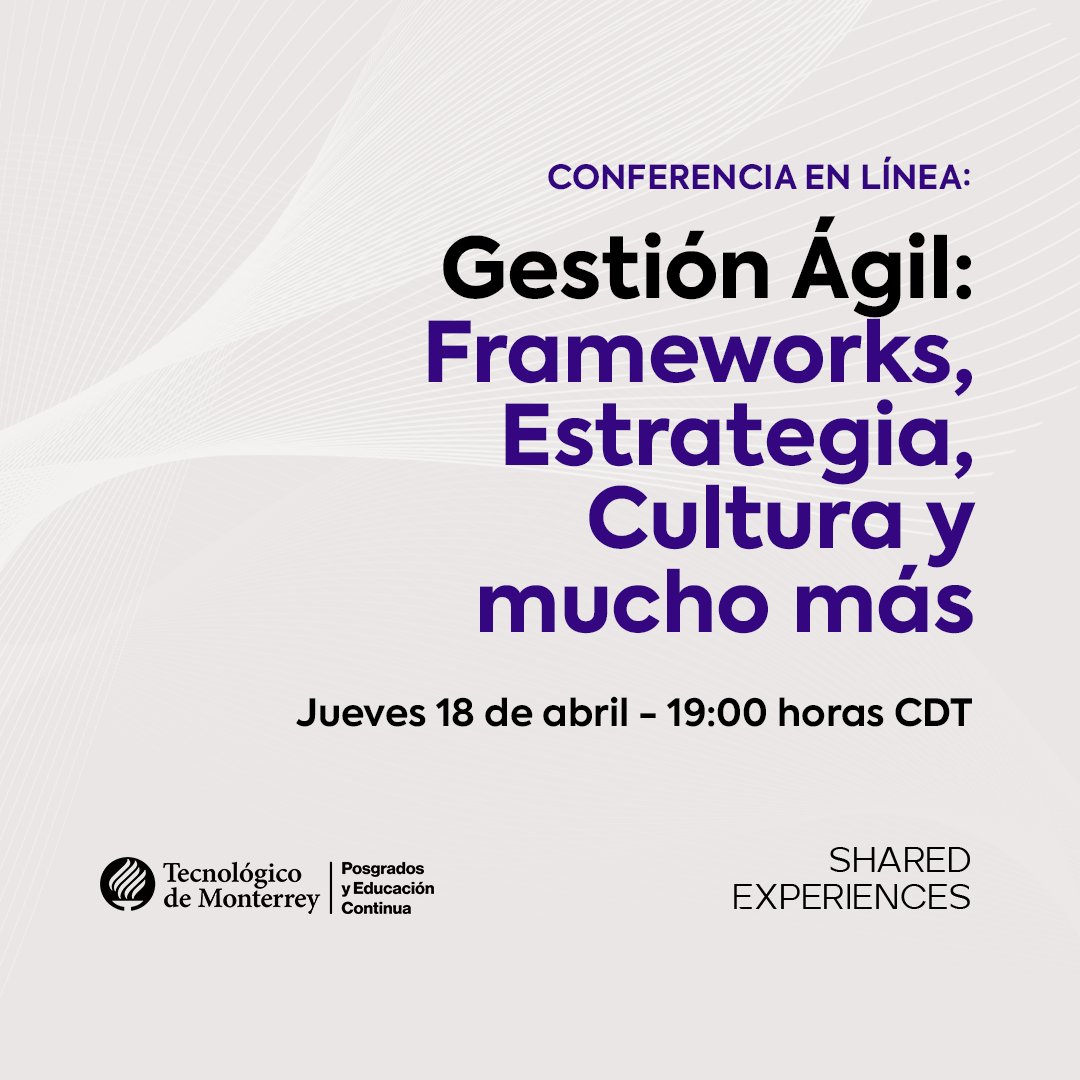 PyEC_TecdeMty's tweet image. Acompaña a Rafael Ruiz en nuestra conferencia donde hablaremos sobre cómo la gestión ágil de proyectos transforma la forma en que trabajas y optimiza recursos.

Regístrate: hubs.ly/Q02sYmLM0
18 abril 2024
19:00 hrs (CDT)
Zoom

#EducaciónContinuaTec #PYEC #SharedExperiences