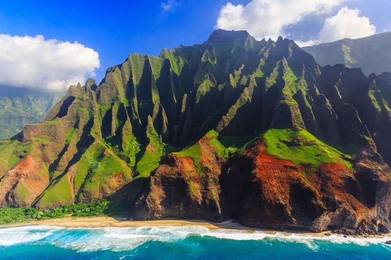 This image of Kauai's Na Pali coast looks like a painting. There are over 50 miles of shimmering white-sand coast where you can enjoy beautiful unspoiled views.  #KauaiAdventures #HawaiiParadise    #explore 

Contact Travel with Therese
traveltodaywiththerese@yahoo.com