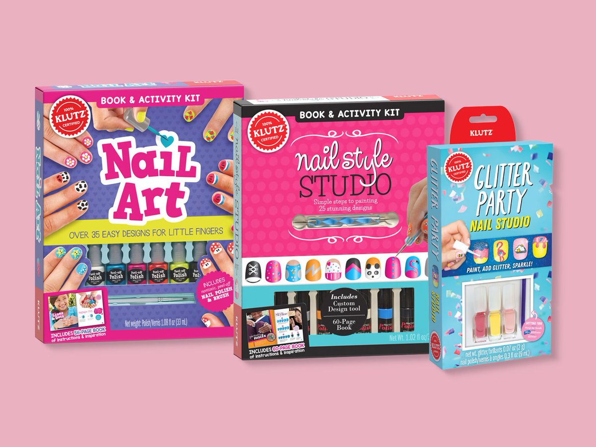 Creative kiddos can skip the salon and 'nail' their own masterpiece manicure designs with these fun Klutz kits 💅 bit.ly/3UhfAcR