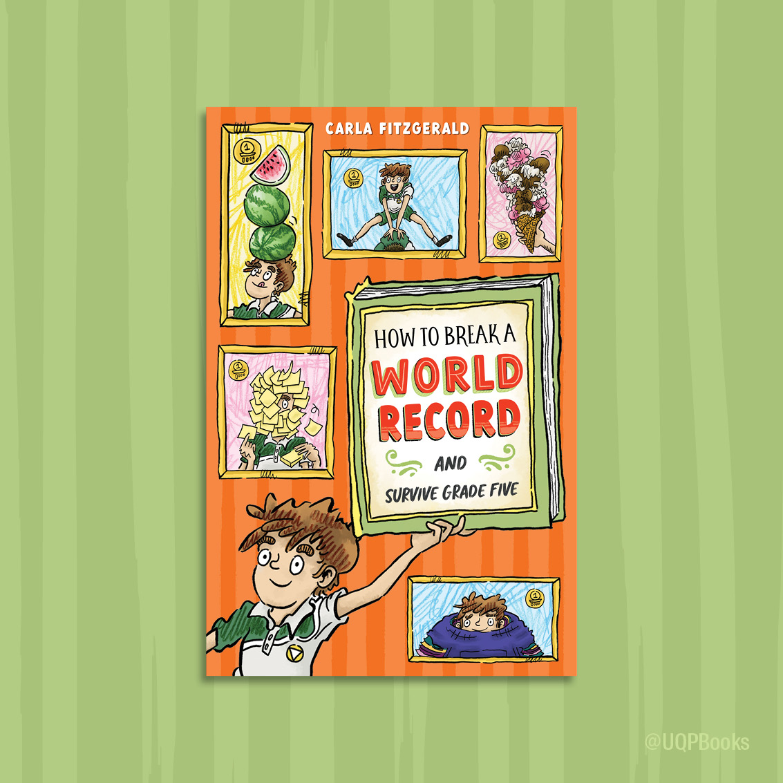 💫 Cover reveal! Coming August 2024: 'How to Break a World Record and Survive Grade Five' by Carla Fitzgerald. Find out more (and pre-order) at the UQP website. bit.ly/3TZLNUF