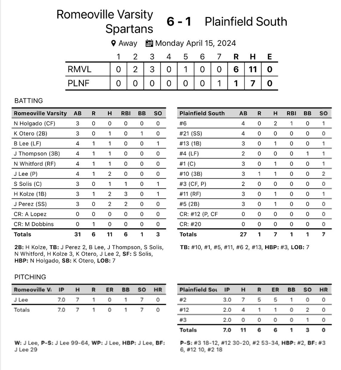 Spartans Baseball tweet media