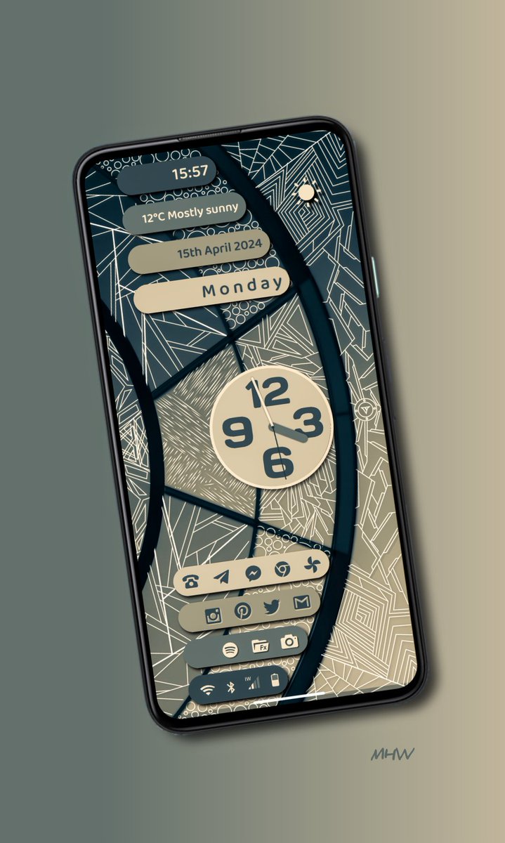 A new screen to start the week 😄:
The Wheel…
KLWP Pro preset, three screens
Nova Launcher #WithNova
Wall from <a href="/RheinlandMike/">Mike</a>
KLWP Theme: bit.ly/3JEmcw5