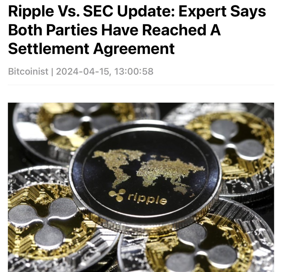 🚨EXPERTS NOW CONFIRM SEC SETTLEMENT WITH RIPPLE LIKELY REACHED AND PASSIVE VOLUMES EXPECTED TO XRPL! TOP #DeFi TOKEN ON XRPL, @TokenCTF EXPTECTED TO SKYROCKET! 🚀 With just $20 billion market cap, CTF token would jump from $0.85 to $748.50 per token!! Its very possible…