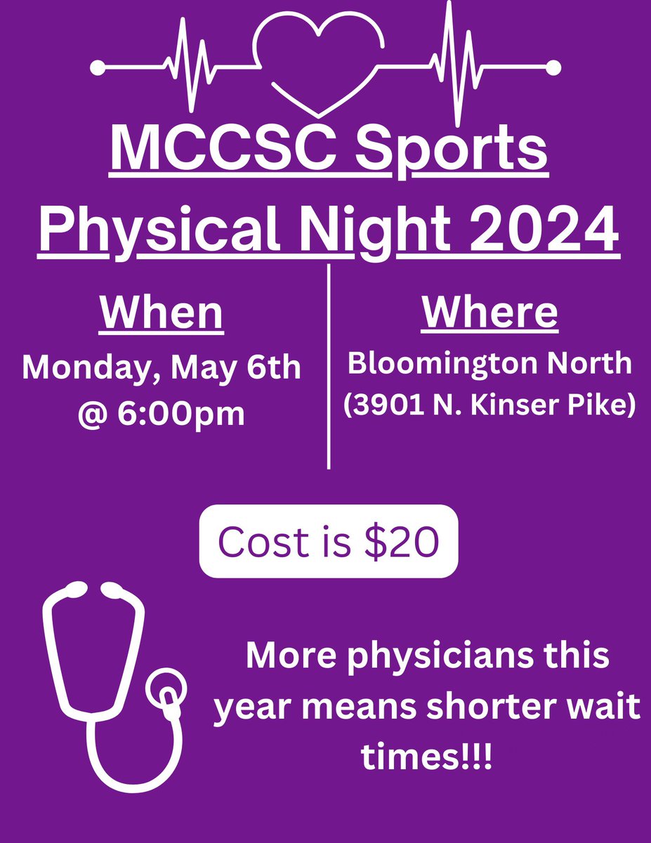 Physical night for all athletes (including incoming freshman). Save the date, mark your calendars, whatever you do. See everyone there!