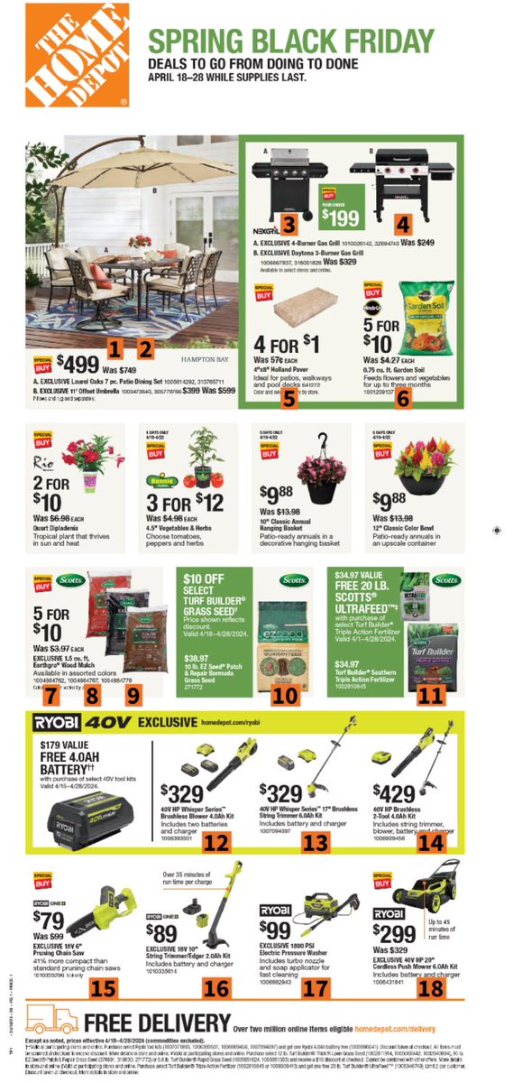 The Home Depot has amazing deals during their Spring Black Friday event! Check it out! 👇🪴🏡🛠️ #TheHomeDepot #GetInvolved #SpringSale