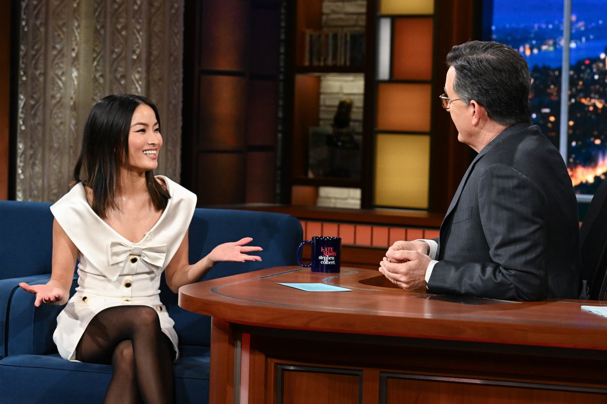 Anna Sawai appears on The Late Show With Stephen Colbert (Scott Kowalchyk/CBS) #AnnaSawai