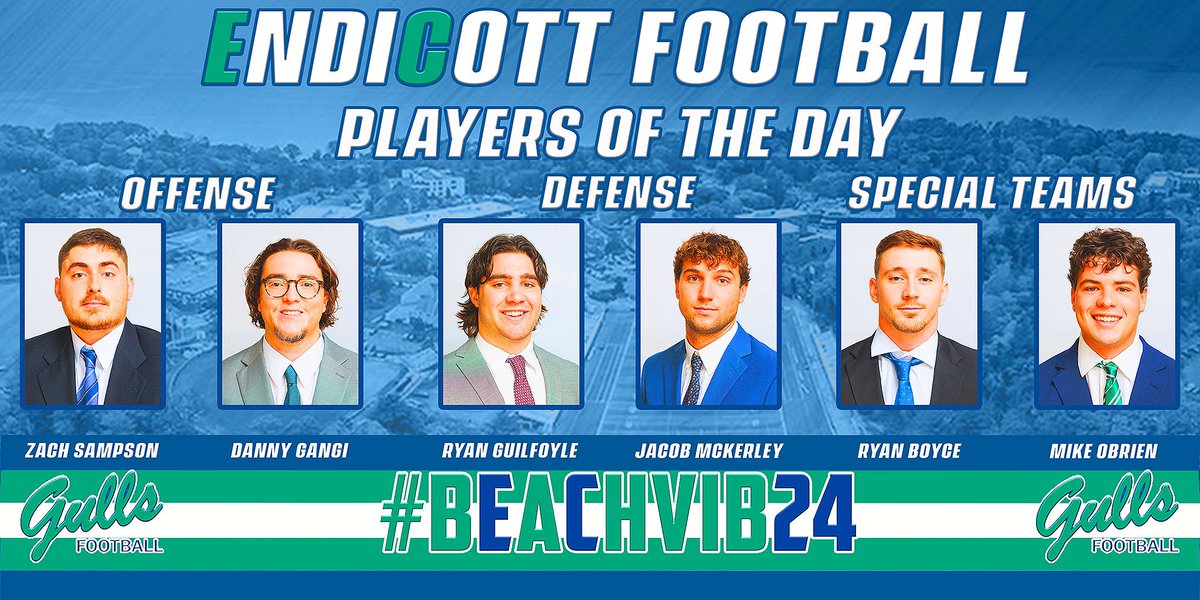 Congratulations to our “Players of the Day,” from Practice 8️⃣‼️

#BeachBall 🏈🐦🏖️
#BeachVib24☀️🌊