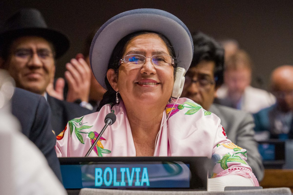 CelindaBolivia's tweet photo. Hoy iniciamos nuestra participación en el 23º Periodo de Sesiones del Foro Permanente para las Cuestiones Indígenas de la ONU, un espacio donde reflexionaremos desde nuestros conocimientos, vivencias y formas de vida.

#DiplomaciaDeLosPueblos
#PorLaVida
#WeAreIndigenous https://t.co/WxCF7MTYOM