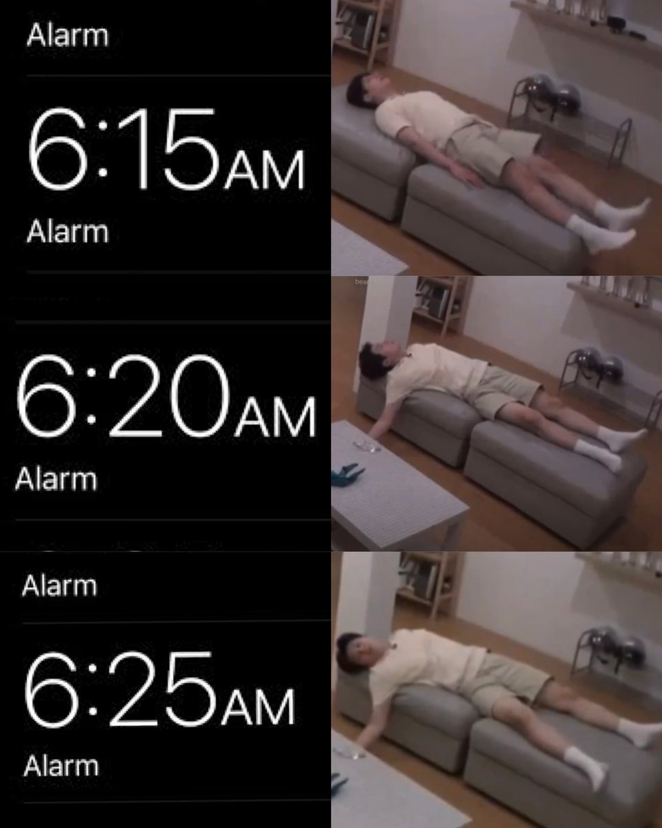 tteokkbokkie's tweet photo. me vs my alarm set in every morning
😴💤😴💤 https://t.co/SeHelZ5PzU