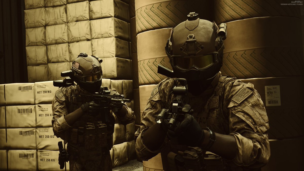 CrossKnight28's tweet image. I forgot to post some of this stuff so here's a catch-up tweet. Ignore the outlined body behind me in the DRG screenshot, I have my priorities straight &amp;lt;3

Teammates tagged, first three are Cyburger and the starring dead body is Connie🦊.

📸: Ready or Not &amp;amp; Deep Rock Galactic