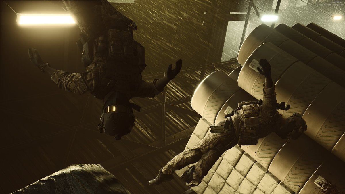 CrossKnight28's tweet image. I forgot to post some of this stuff so here's a catch-up tweet. Ignore the outlined body behind me in the DRG screenshot, I have my priorities straight &amp;lt;3

Teammates tagged, first three are Cyburger and the starring dead body is Connie🦊.

📸: Ready or Not &amp;amp; Deep Rock Galactic