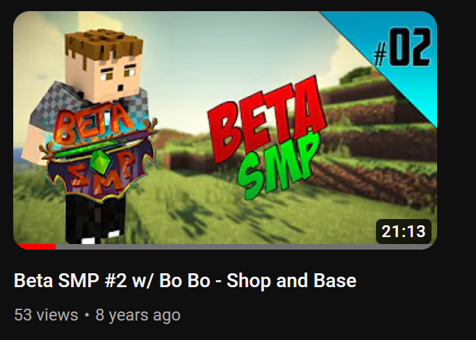 JohnBoWilson's tweet photo. Tomorrow marks the 9-year anniversary since I uploaded episode two of Beta SMP on my Minecraft YT channel. https://t.co/kKMyLTxQvP