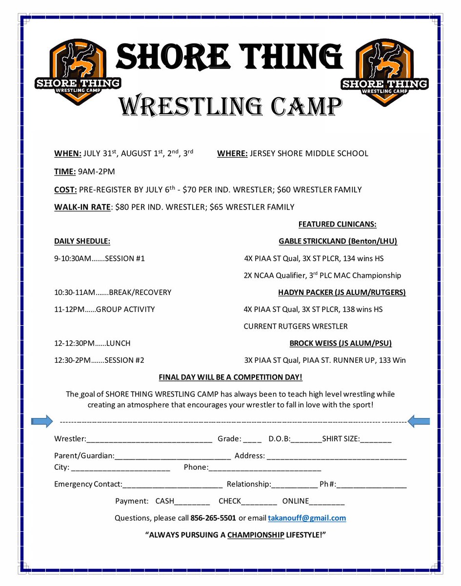 Jersey Shore JH Wrestling tweet media