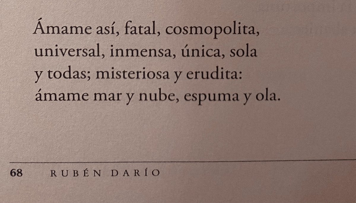 Divagación, Rubén Darío.