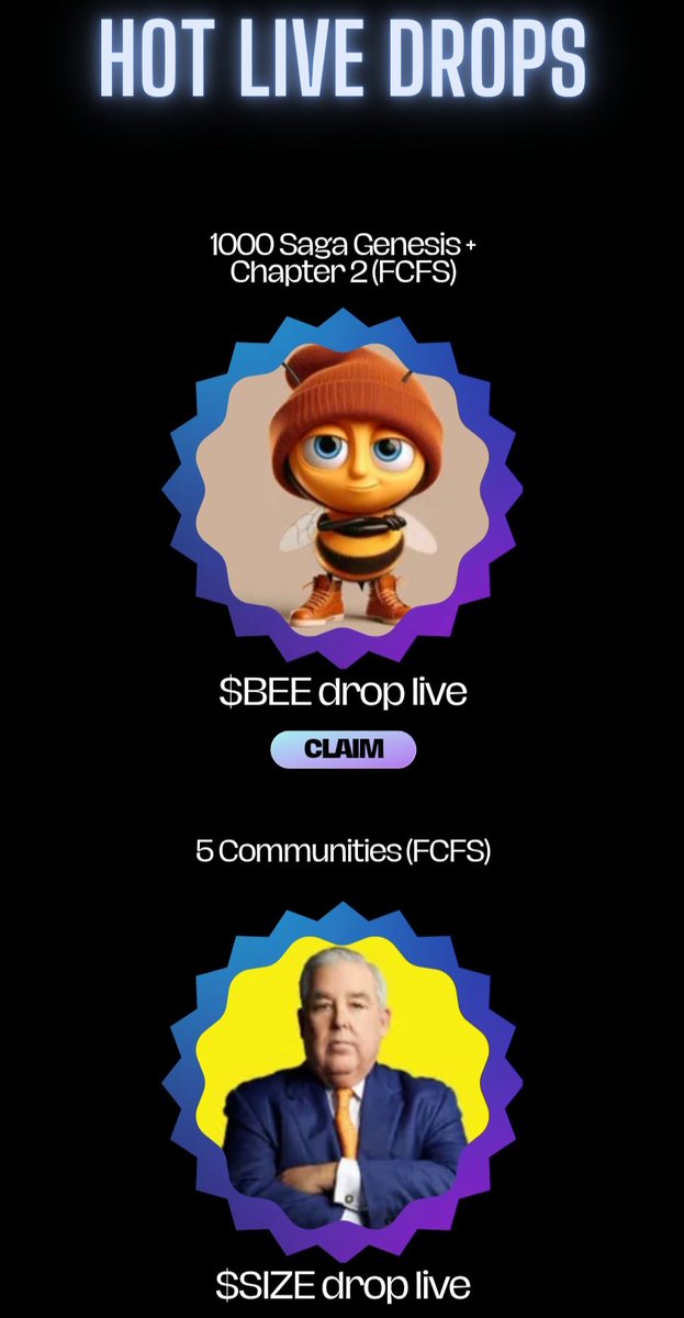 I just claimed 354,350 $BEE on @soldropsxyz and so can you! 
Don't miss out!!