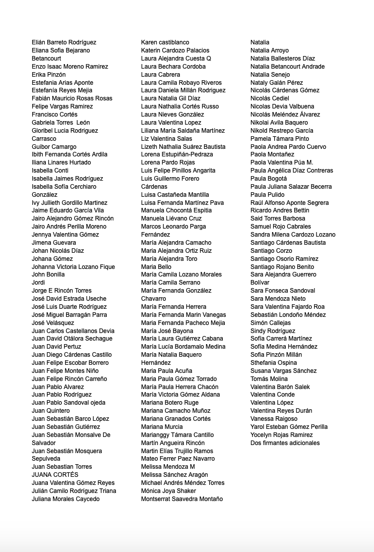 218 egresados de <a href="/PoliticaUR/">PolíticaUR</a> nos pronunciamos ante las denuncias de irregularidades por parte de las directivas de <a href="/URosario/">URosario</a>.

Acompañamos a nuestros compañeros del <a href="/consejo_cpgdu/">Consejo Estudiantil CPGDU</a> y solicitamos que <a href="/alejandrocheyne/">Alejandro Cheyne</a>  se aparte de su cargo mientras se realizan las investigaciones👇🏾