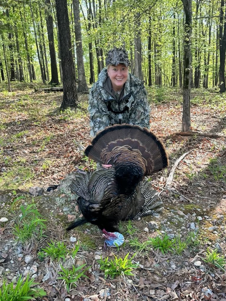 Opening day of turkey season in Arkansas! Janet and I both got nice gobblers. Kudos to her for a 66 yd shot with a 20 gauge. I love turkey hunting. The meat is already in the freezer.