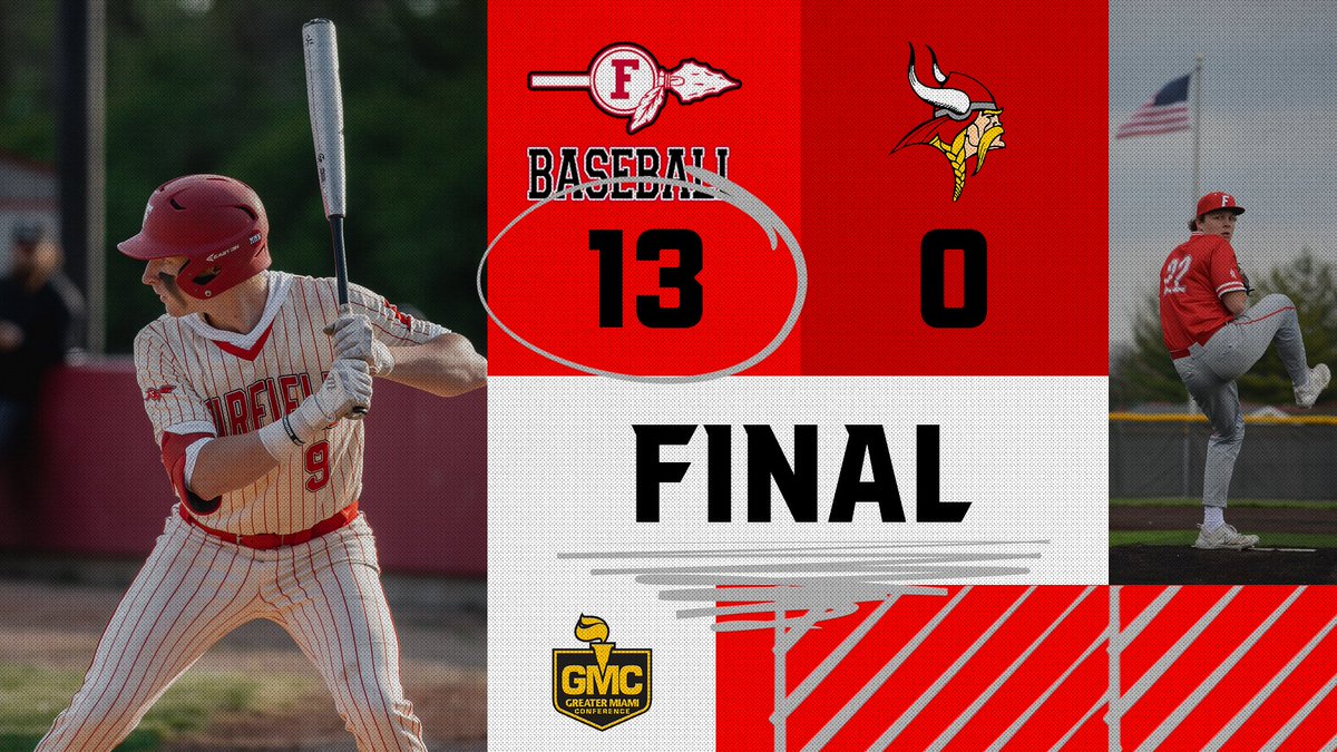 Fairfield Indian Baseball (@fairfield_tribe) on Twitter photo Tribe shut out Vikes to split the series.
<a href="/Aaron_England9/">Aaron England</a> 2-4, 3B, 2 RBI
Jeff Sharpshair 1-2, BB, 2 RBI, 2 R
<a href="/p_george64/">Preston George</a> 2-3, 1R, 2 BB, 2 SB
<a href="/lucasd341/">Lucas Davids</a> 5 IP, 2 H, 5 k's
<a href="/austin_huey/">Austin Huey</a> 2 IP, 5 k's
Indians take on Sycamore Wednesday at Xavier U at 5 PM Tribe shut out Vikes to split the series.
<a href="/Aaron_England9/">Aaron England</a> 2-4, 3B, 2 RBI
Jeff Sharpshair 1-2, BB, 2 RBI, 2 R
<a href="/p_george64/">Preston George</a> 2-3, 1R, 2 BB, 2 SB
<a href="/lucasd341/">Lucas Davids</a> 5 IP, 2 H, 5 k's
<a href="/austin_huey/">Austin Huey</a> 2 IP, 5 k's
Indians take on Sycamore Wednesday at Xavier U at 5 PM