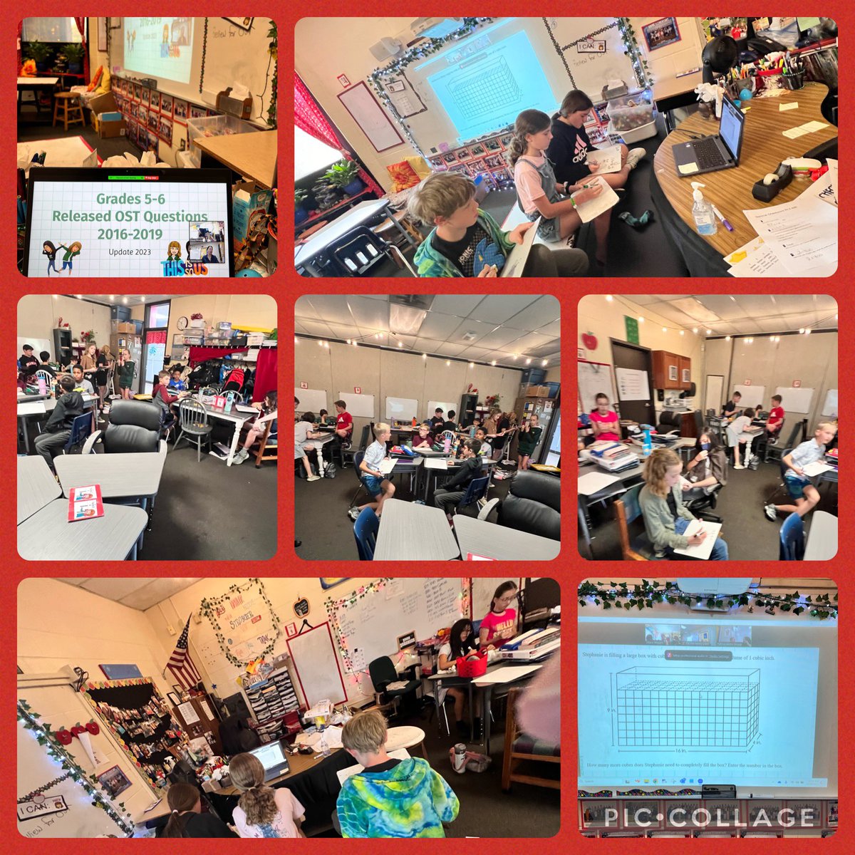 5th grade math plus at Adena meets 5/6 gifted at Patrick Henry  School District through zoom! Each group collaborated on an OST question! #WEareLakota #PHStrong 
@AdenaElementary @Adena_AP @DRobertsGIS @KlemanLisa @PHMiddleSchool