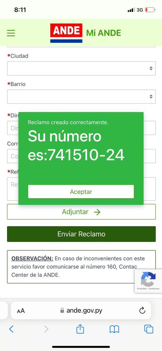 Como de costumbre, estamos sin luz! <a href="/ANDEOficial/">ANDE Página Oficial</a>