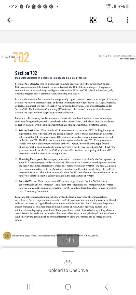 @SpeakerJohnson @HouseGOP @SpeakerJohnson section 702 is good if you can get them to vote to keep it log term. The fine print covers it all. I been doing this a long time man if you just take the HR7888 Out and supplement it with the section 702 it covers everything for me. Please do this they're driving…