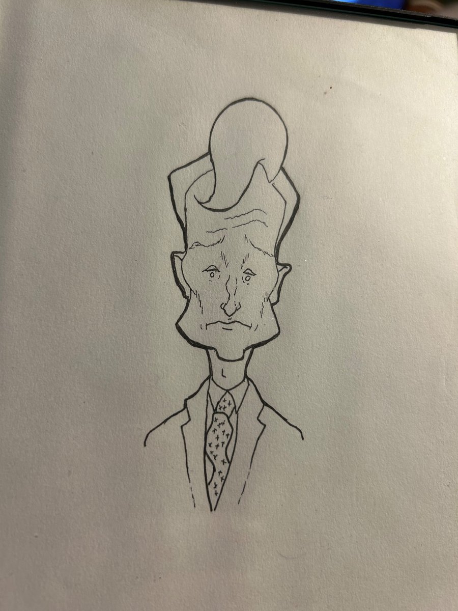 A caricature of Conan O’Brien that I drew about 20 years ago when I was sporadically attending art school