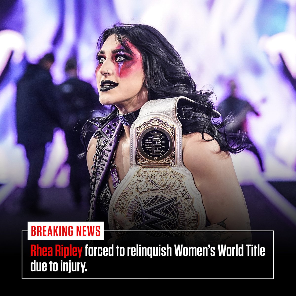 BREAKING NEWS: As the result of a backstage ambush by @YaOnlyLivvOnce last week on #WWERaw, @RheaRipley_WWE has been forced to vacate the Women's World Championship.