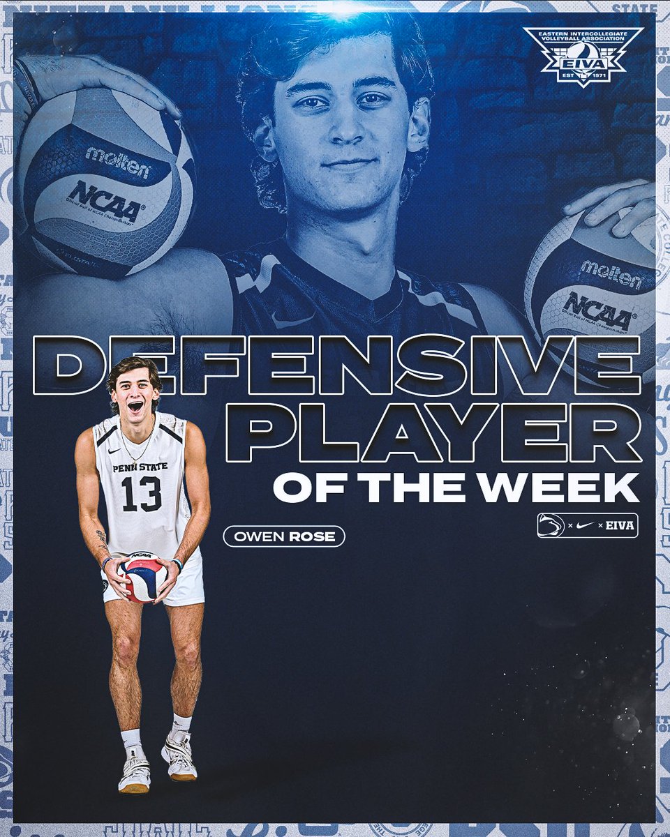 Kerr ➡️ EIVA Offensive Player of the Week Rose ➡️ EIVA Defensive Player of the Week #WeAre