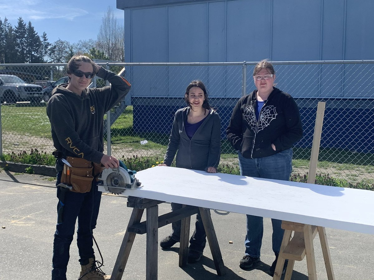 SD61 Career Programs (@sd61careers) on Twitter photo Our <a href="/sd61schools/">Greater Victoria School District</a> TASK group is loving the sun as they work through their #Carpentry unit by building high quality sheds!
Thanks to the amazing <a href="/Camosun/">Camosun College</a> instructors for their guidance.
Watch out <a href="/SkilledTradesBC/">SkilledTradesBC</a> - these future tradespeople are ready for their next steps! Our <a href="/sd61schools/">Greater Victoria School District</a> TASK group is loving the sun as they work through their #Carpentry unit by building high quality sheds!
Thanks to the amazing <a href="/Camosun/">Camosun College</a> instructors for their guidance.
Watch out <a href="/SkilledTradesBC/">SkilledTradesBC</a> - these future tradespeople are ready for their next steps!