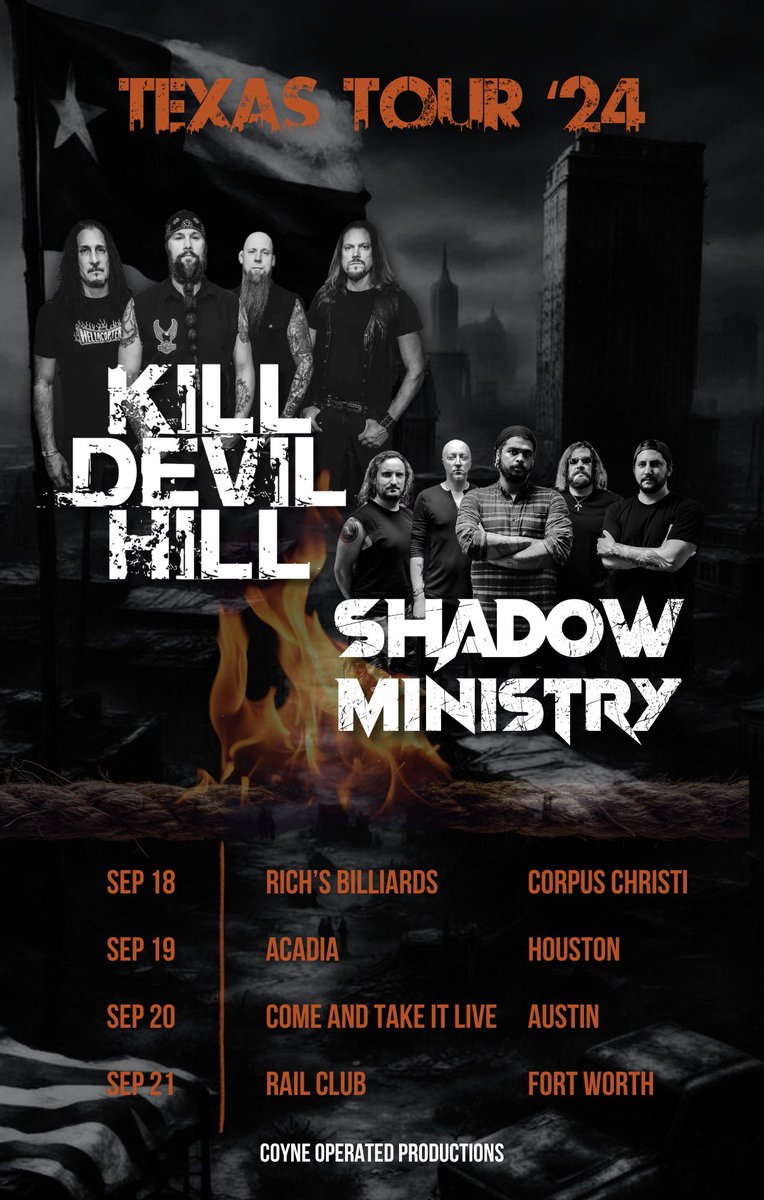 Mark Zavon (@markzavon) on Twitter photo Tejas in September! Stoked!! 🤘🏼💀
<a href="/DeweyBragg/">Dewey Bragg</a> <a href="/JohnnyKelly1313/">Johnny Kelly</a> <a href="/Snellvis/">Matthew Snell</a> <a href="/KllDvlHll/">Kill Devil Hill</a>
#killdevilhillmusic #hardrock #metal #livemusic Tejas in September! Stoked!! 🤘🏼💀
<a href="/DeweyBragg/">Dewey Bragg</a> <a href="/JohnnyKelly1313/">Johnny Kelly</a> <a href="/Snellvis/">Matthew Snell</a> <a href="/KllDvlHll/">Kill Devil Hill</a>
#killdevilhillmusic #hardrock #metal #livemusic