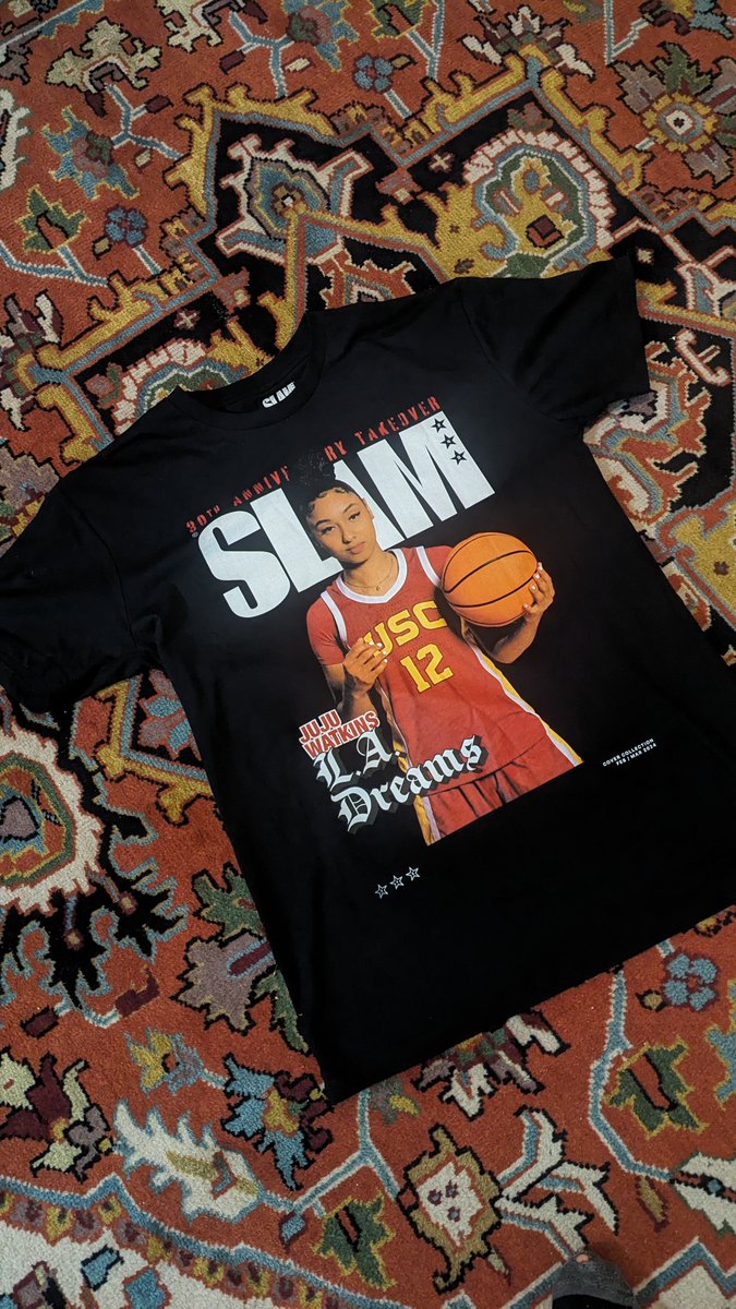 My @Jujubballin x @SLAMonline tee just came in on WNBA draft night 🤩. She's still in the college league but just you wait. Juju the future & she's gonna be all of the problems.