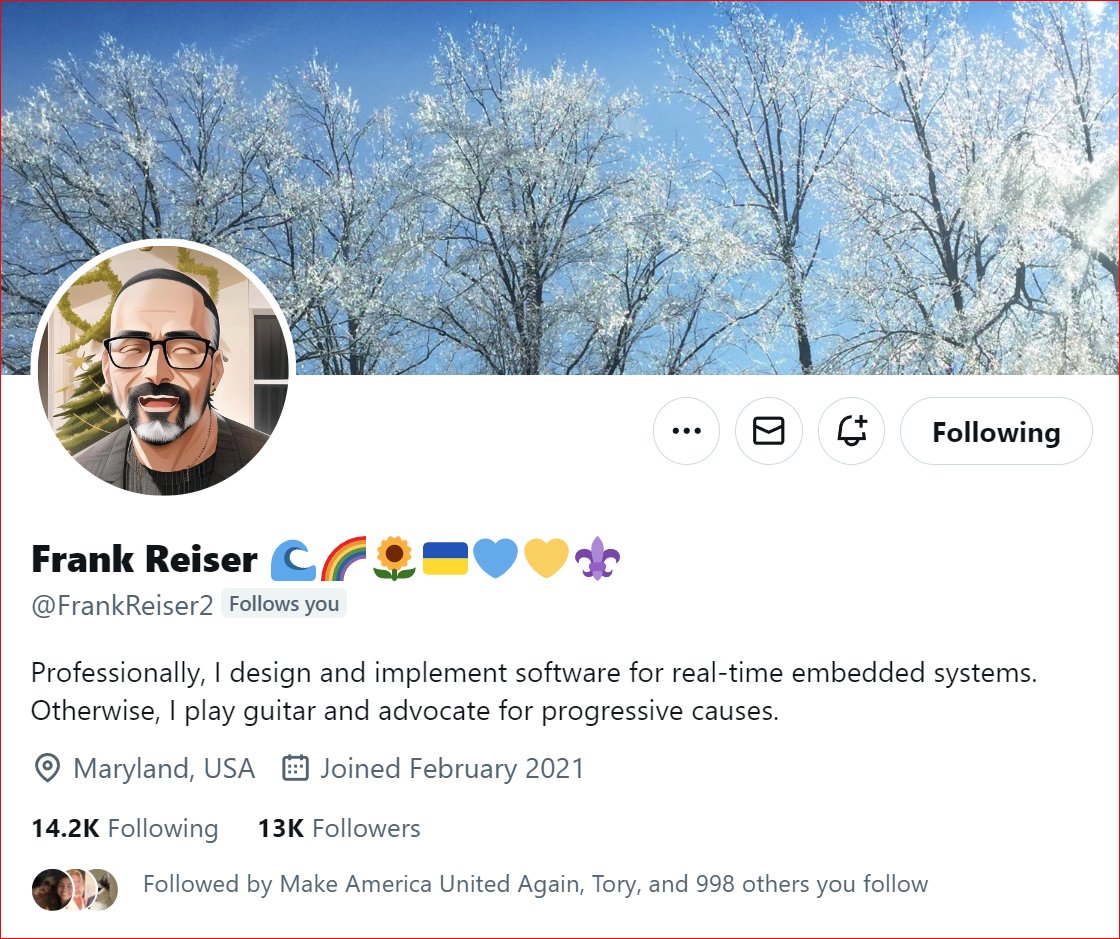 Frank Reiser @FrankReiser2 managed to crush his 13K milestone with your help, folks. Let's put our hands together, celebrate, congratulate and wish him continued success. The party continues. Here's your certificate