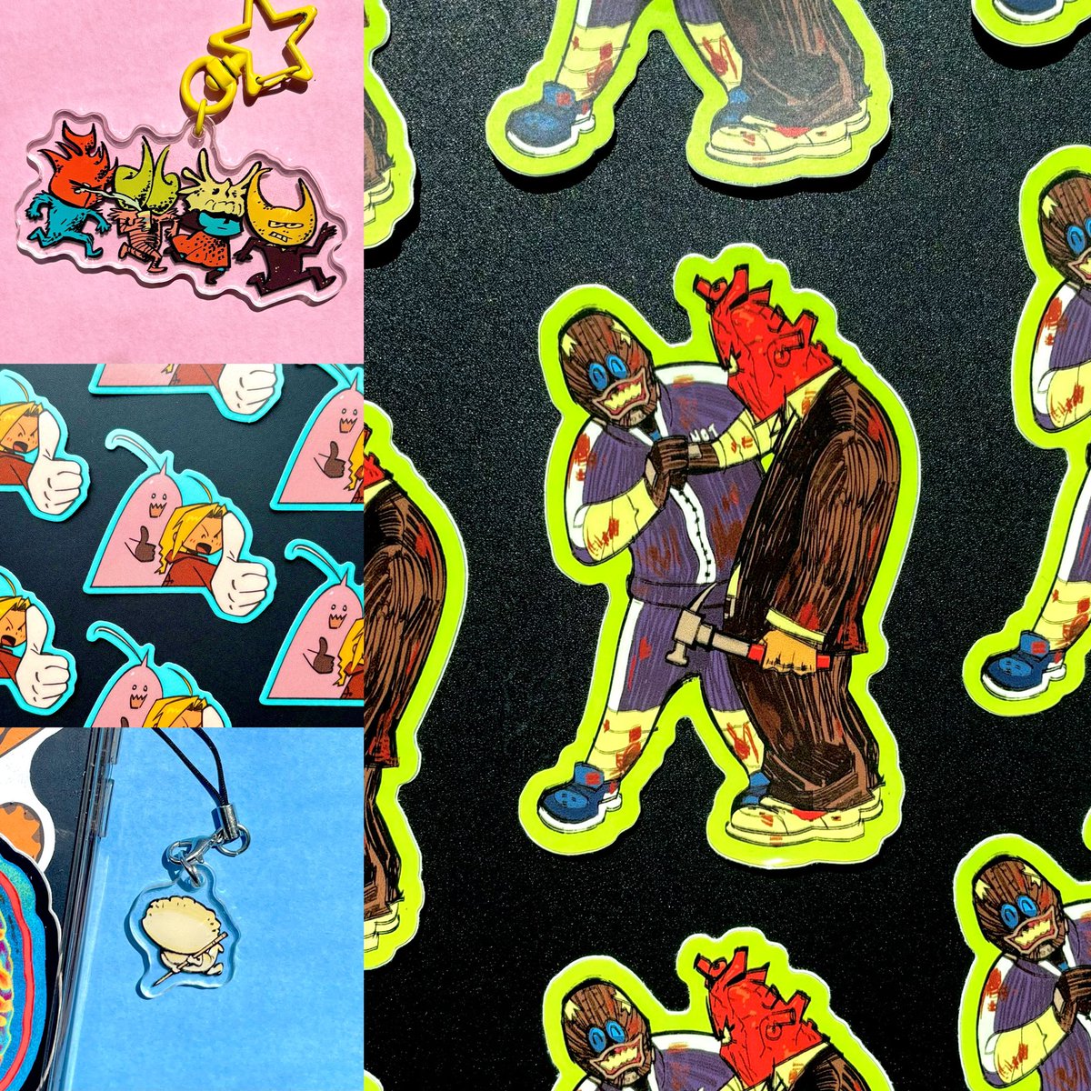 hi hi!! my store is open again and updated with new stuff, lots of originals, dorohedoro, and game merch :-) i’m moving at the end of the month and need to clear out my inventory, please give it a look!!! (rts🙏🙏❤️‍🔥)