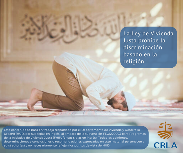 #FairHousingMonth Call us at 1 (800) 337-0690 if you have experienced discrimination based on your religion. #MesDeViviendaJusta Llámenos al 1 (800) 337-0690 si ha experimentado discriminación debido a su religión.