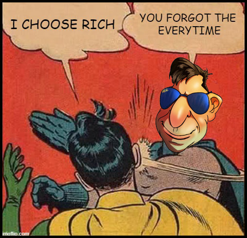 Say it with your chest I CHOOSE RICH EVERYTIME