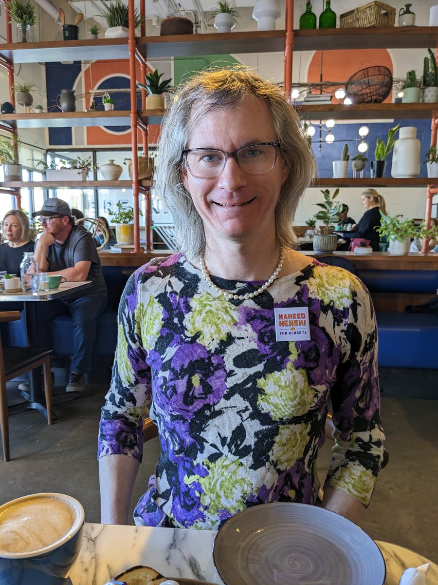 Today I was out wearing purple and orange campaigning for @nenshi.  Sign up at Nenshi.ca.  #forallofus