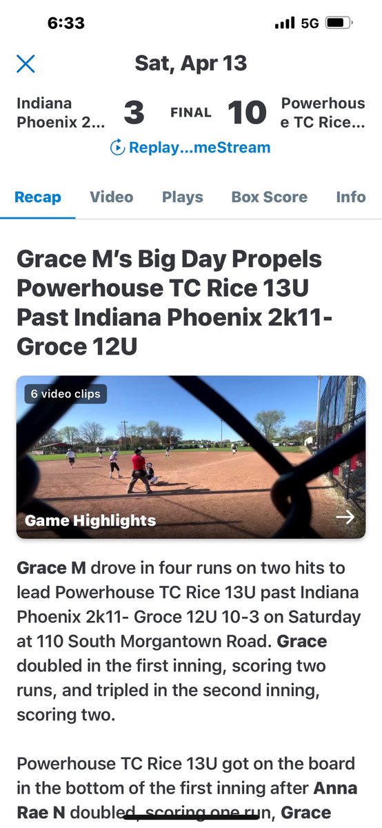 Grace has been putting in the extra work. Looks like it’s paying off!!!