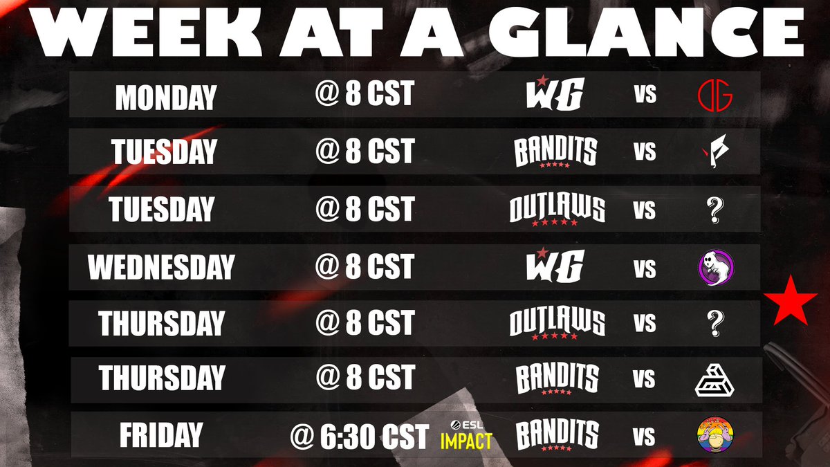 7?! 

7 CS matches to watch this week! Clear your schedule and be there!📅