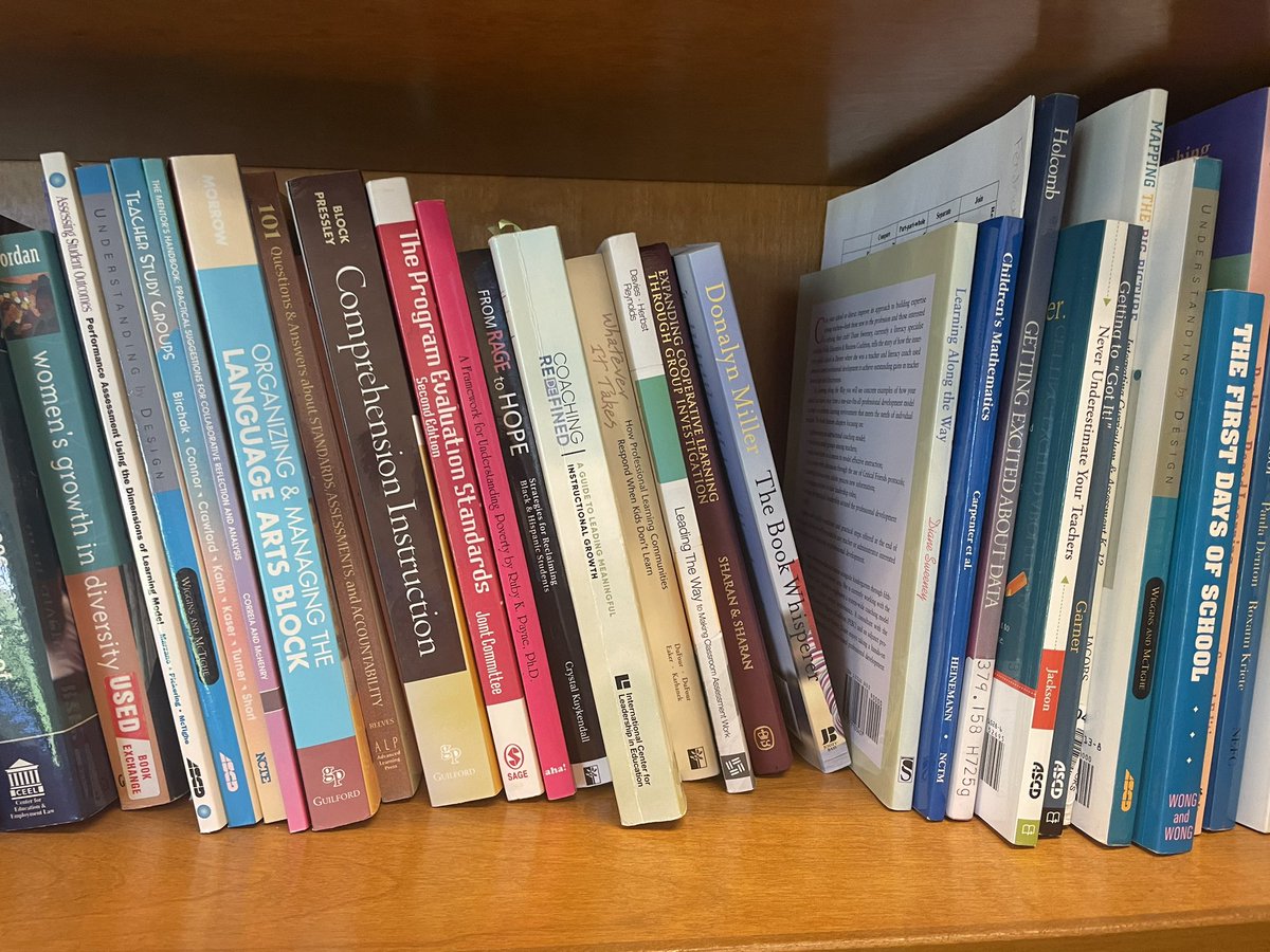 It’s always a great feeling when you walk into a school and see your book on the admin’s shelf….and post-it notes are in it! 🙂 #CoachingRedefined