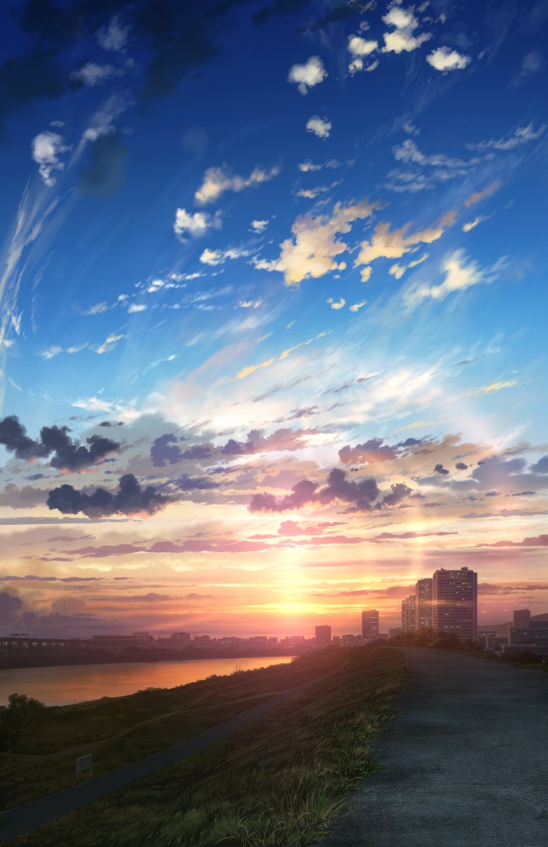 kuroneko_no_pei's tweet photo. 暮れる河川敷 https://t.co/9OXpWDJDne
