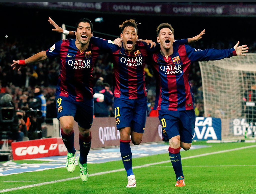 Cómo extraño los partidos de éstos tres "MSN"❤️‍🩹
