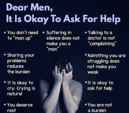 #Men #MensMentalHealth #MentalHealth #MentalHealthMatters