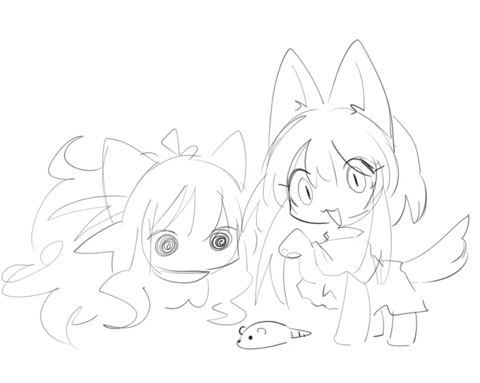 stream told me to draw a catgirl in 10secsthey called her joe 