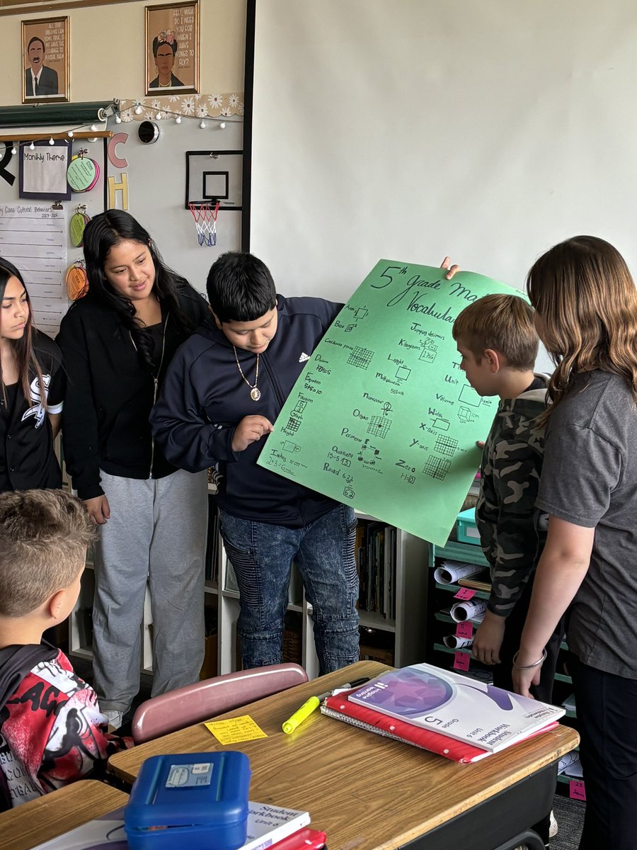 Prepping for Map testing by making our math vocabulary posters. The kids had to come up with 5th grade math vocab, A-Z! Then they put a model with it too. #5thgrade #proudtobe15 #morethanever #mathvocab