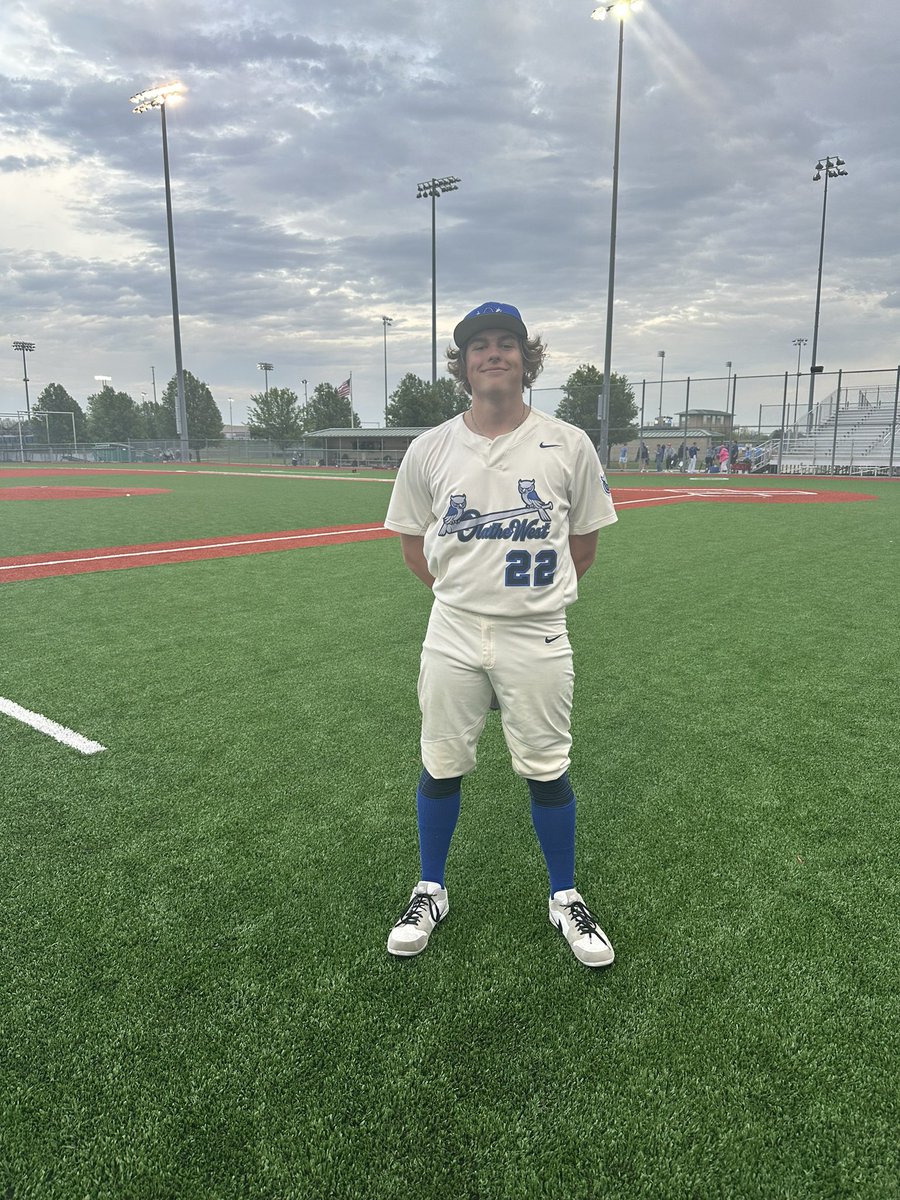 Max Hamilton of <a href="/OlatheWestBSB/">Olathe West Baseball</a> throws a NO-HITTER tonight against Olathe North on a 7-0 win.  The Owls improve to 15-0 on the season. <a href="/sportsinkansas/">Sports in Kansas</a> <a href="/mickshaffer/">Mick Shaffer</a> <a href="/810varsity/">810 Varsity</a> @metrosports_mk