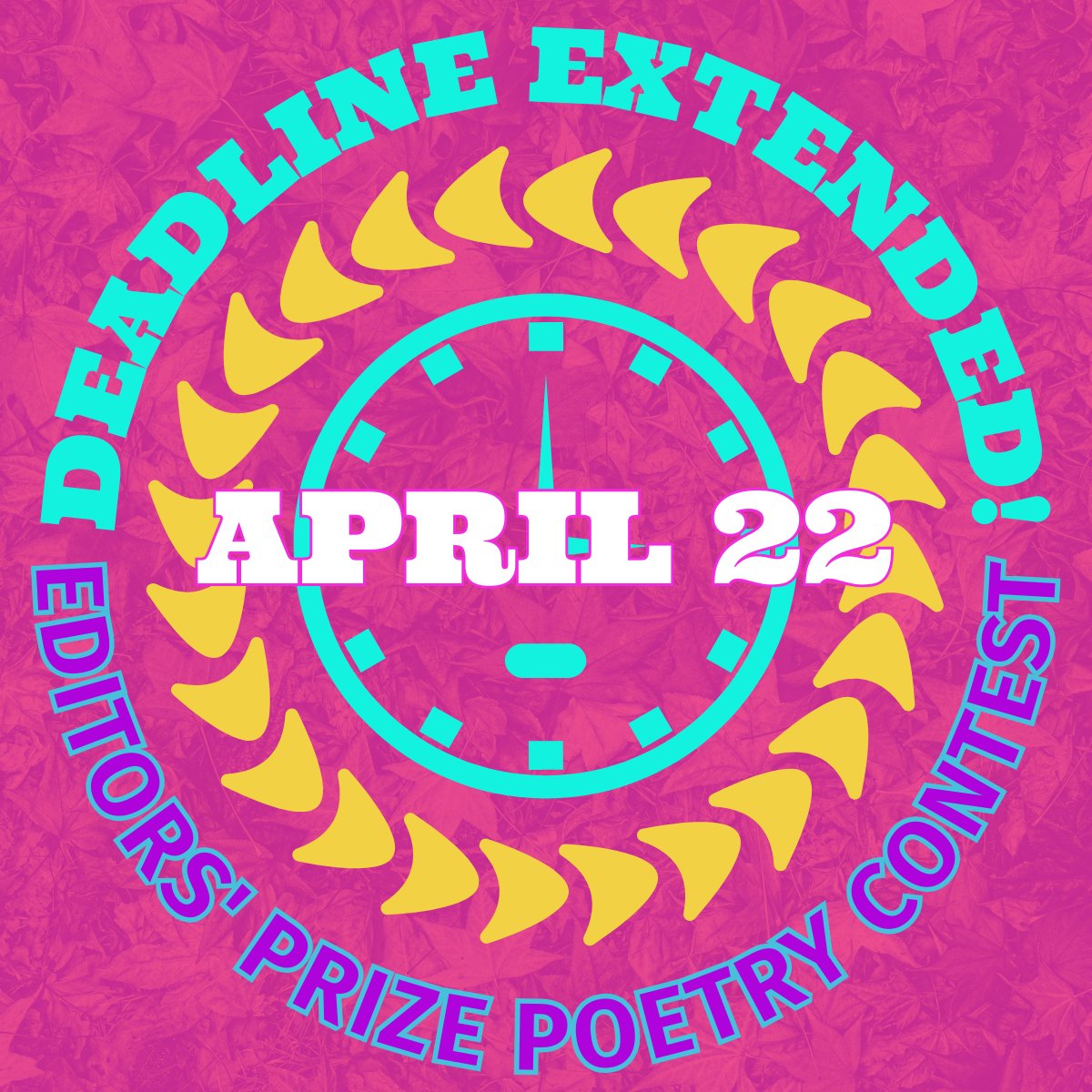 We're extending the deadline of our Editors' Prize Poetry Contest by one week! Seven more days of opportunities to send us 3 of your finest poems✨
✨$1,000 grand prize
✨Judged by Lillian-Yvonne Bertram 
✨srpr.org/contest.php