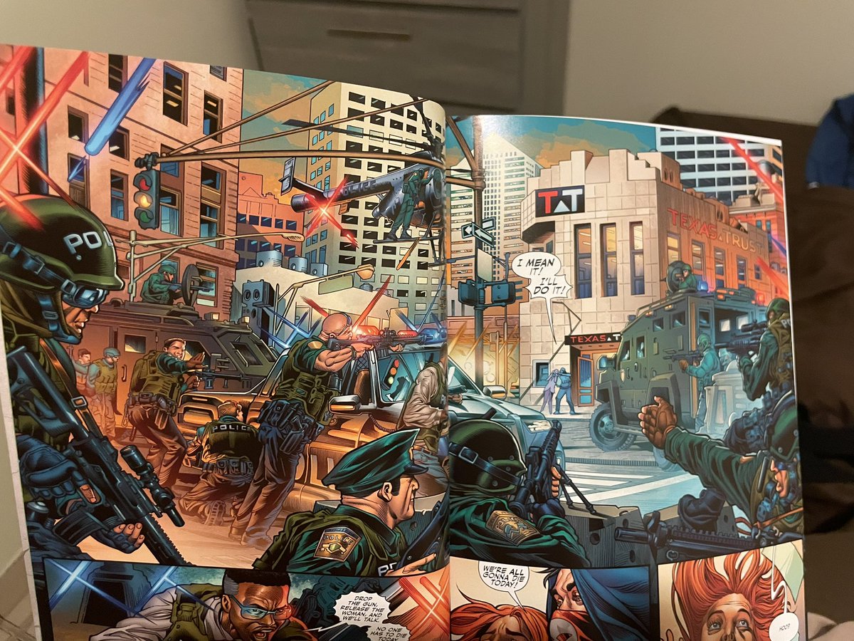 LibertyGuy2017's tweet photo. I got lost for ten minutes examining this scene. The attention to detail on the firearms was a sight to behold. @Dixonverse and #JoeBennet made me happy.
@EricDJuly @TheRippaverse https://t.co/7fTpBEPrJY