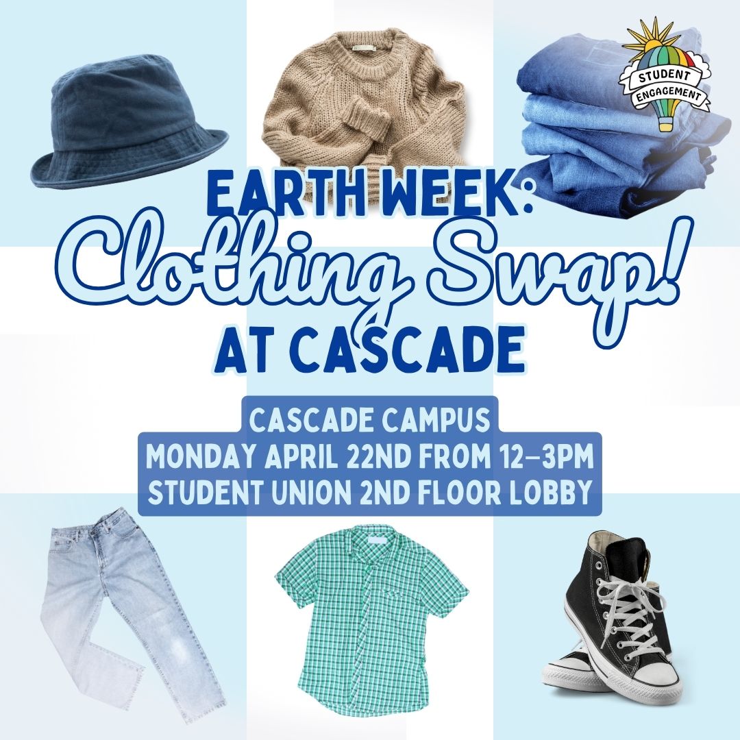 Celebrate Earth Week at our FREE eco-friendly Clothing Swap on 4/22 from 12–3pm at CA SU 2nd floor lobby. Save money & save the planet by bringing your gently worn clothing items to trade for someone else's. Donations made prior to 4/22 can be dropped off outside of CA SU 211!